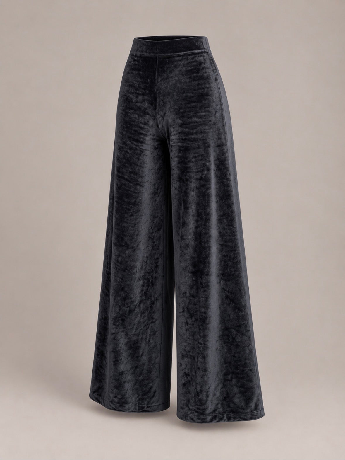 Hemp Bamboo Velour High Waist Trousers