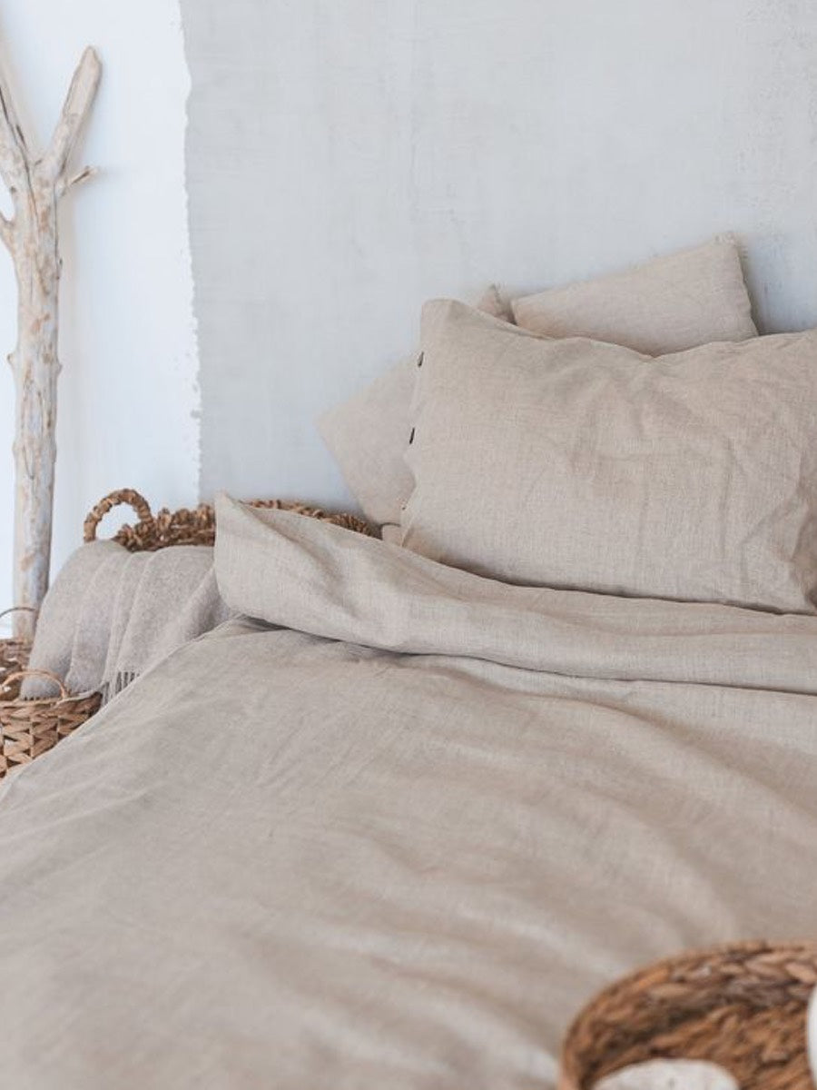 Oatmilk duvet and pillow case - Hemp Horizon