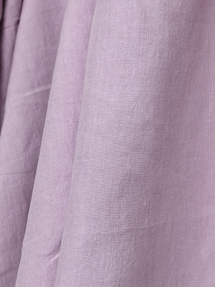 Hemp linen wrap dress in Orchid - Hemp Horizon