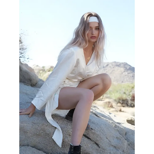 Hemp Silk Wrap Dress - Hemp Horizon