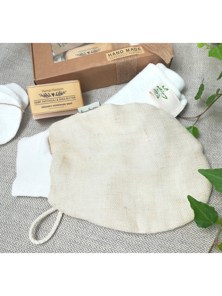 Hemp exfoliating mitt gift set - Hemp Horizon