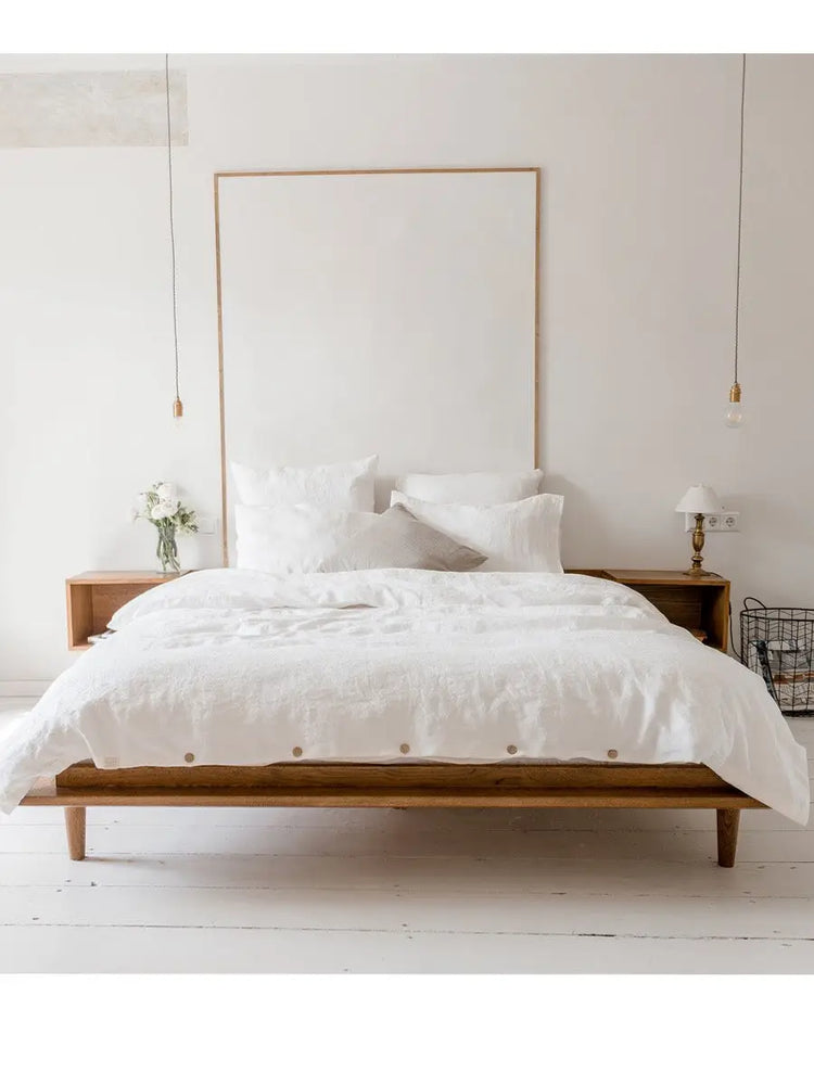 Hemp  bedding set with coconut buttons - Hemp Horizon