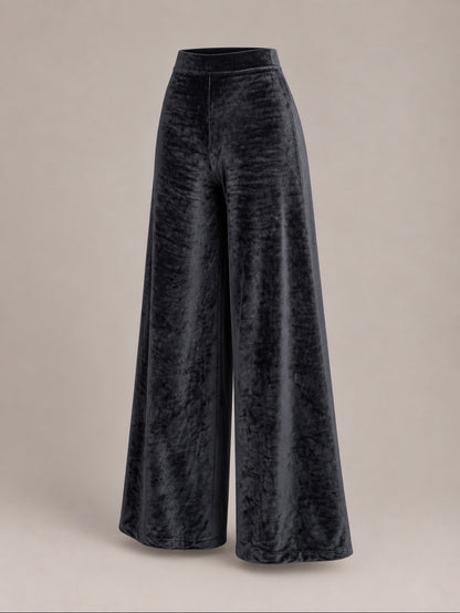 Hemp Bamboo Velour High Waist Trousers