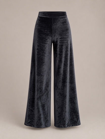 Hemp Bamboo Velour High Waist Trousers