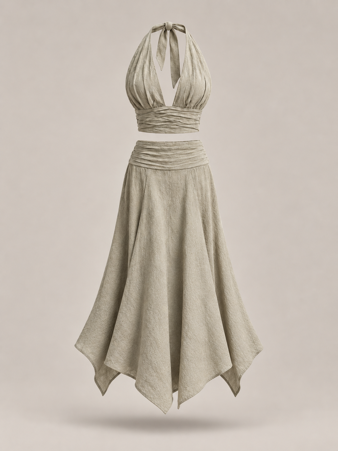 Hemp Crop Top & Skirt Set – Plant Dyed