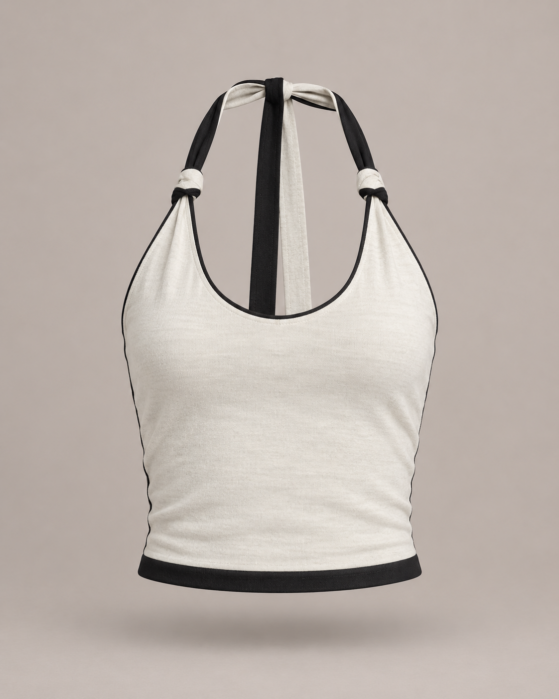 Reversible Hemp Halter-Neck Top