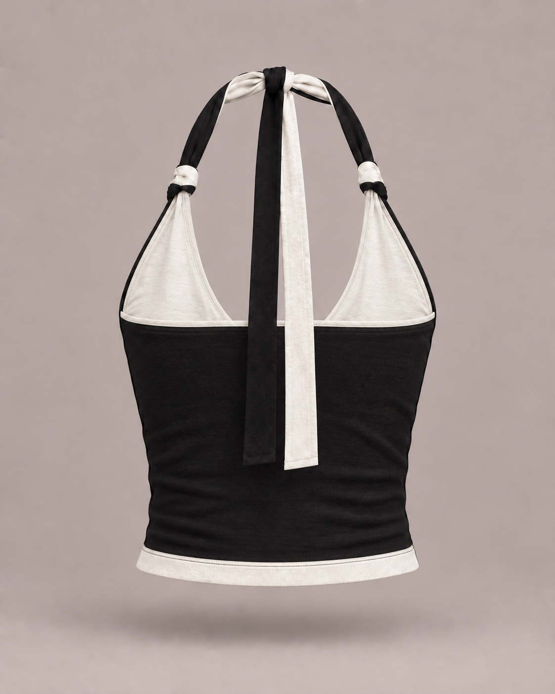 Reversible Hemp Halter-Neck Top