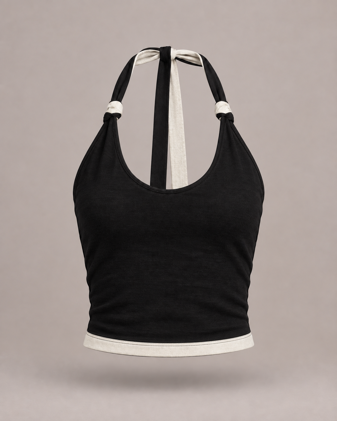Reversible Hemp Halter-Neck Top