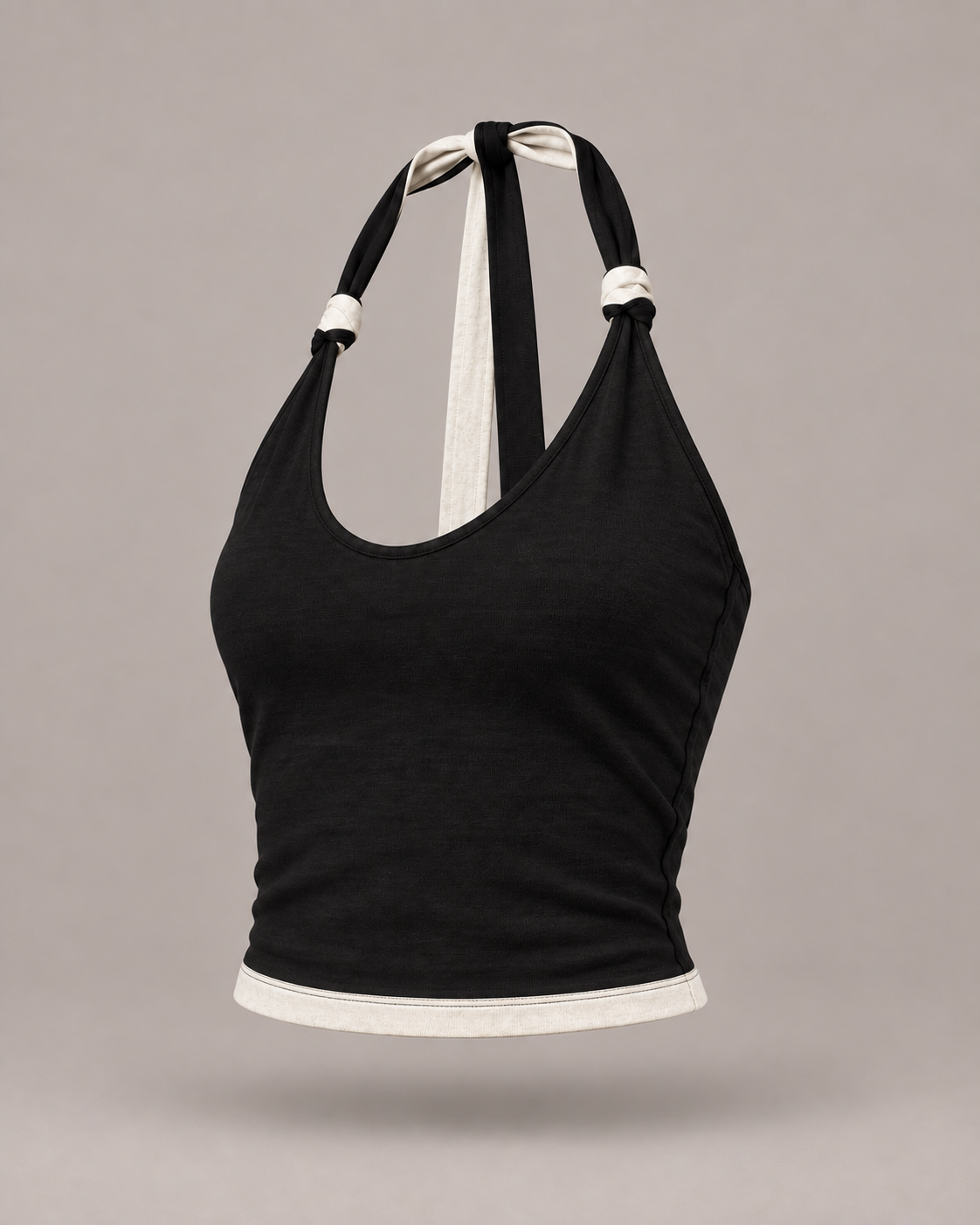 Reversible Hemp Halter-Neck Top