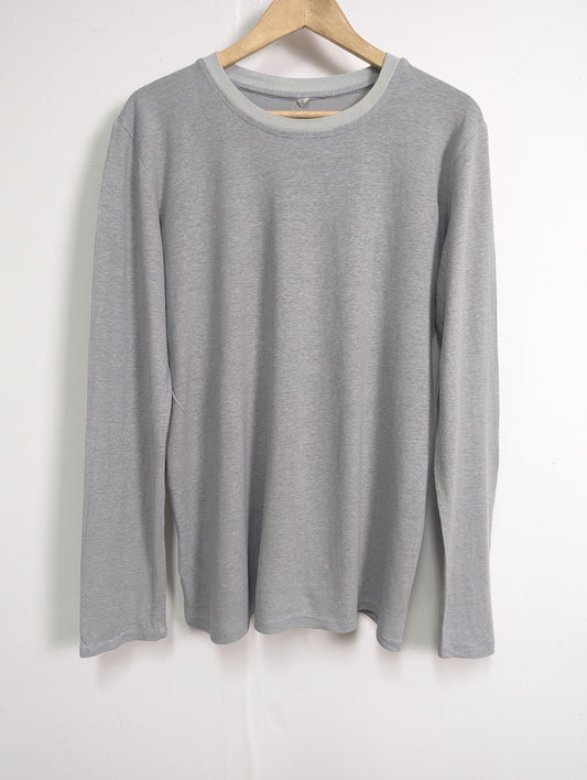 Hemp grey long sleeve t’shirt - Hemp Horion