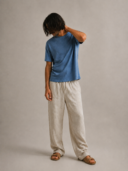Slate Blue Pure 100% Hemp standard fit t-shirt