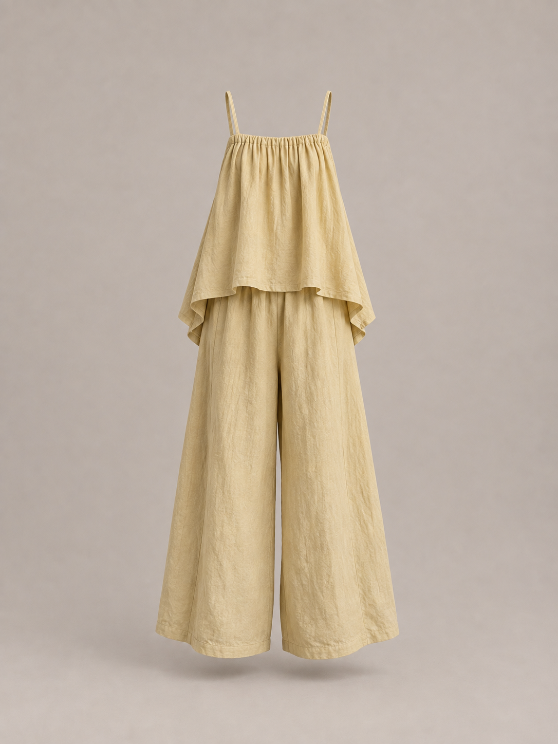Hemp Cami Top & Wide-Leg Trouser Set – Plant Dyed