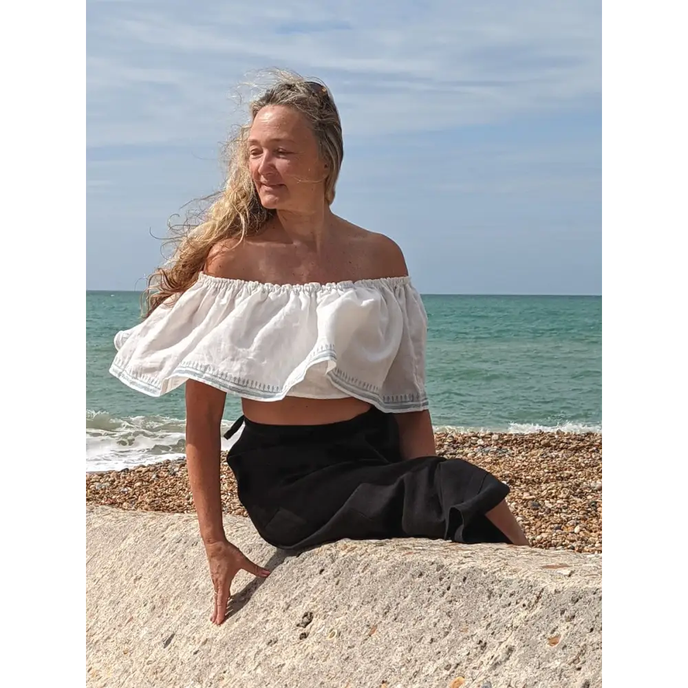 Hemp ruffle top - Hemp Horizon