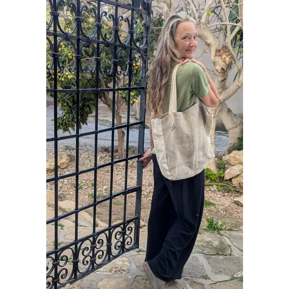 Aura hemp tote bag - Hemp Bag