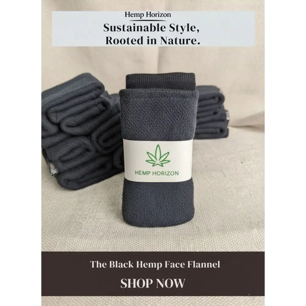 Back Double Sided Face Flannel Hemp Horizon