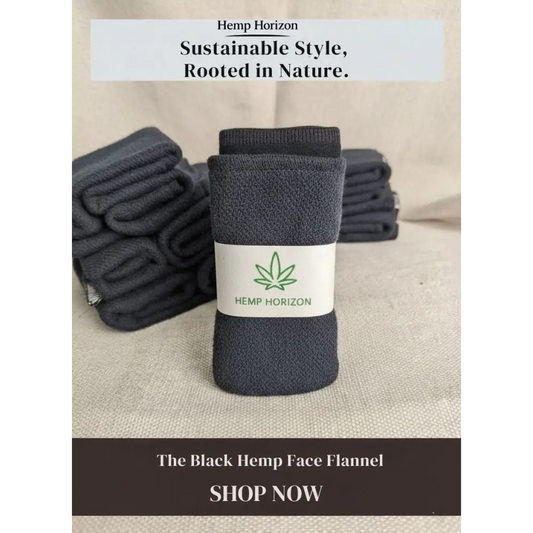 Back Double Sided Face Flannel Hemp Horizon