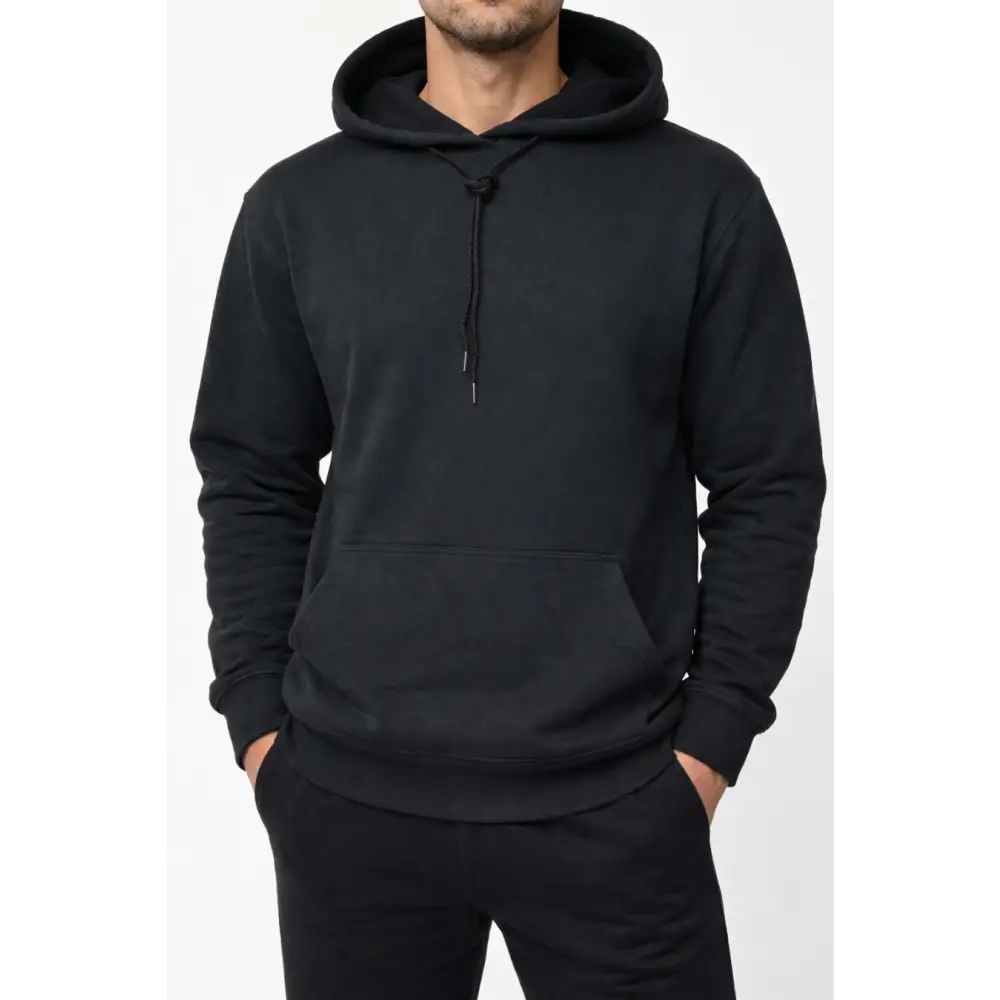 Black_hemp and organic cotton sweatshirt hoodie_Hemp Horizon