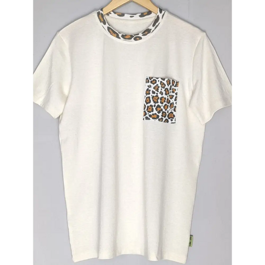 Hemp Leopard pocket tees - Hemp Horizon