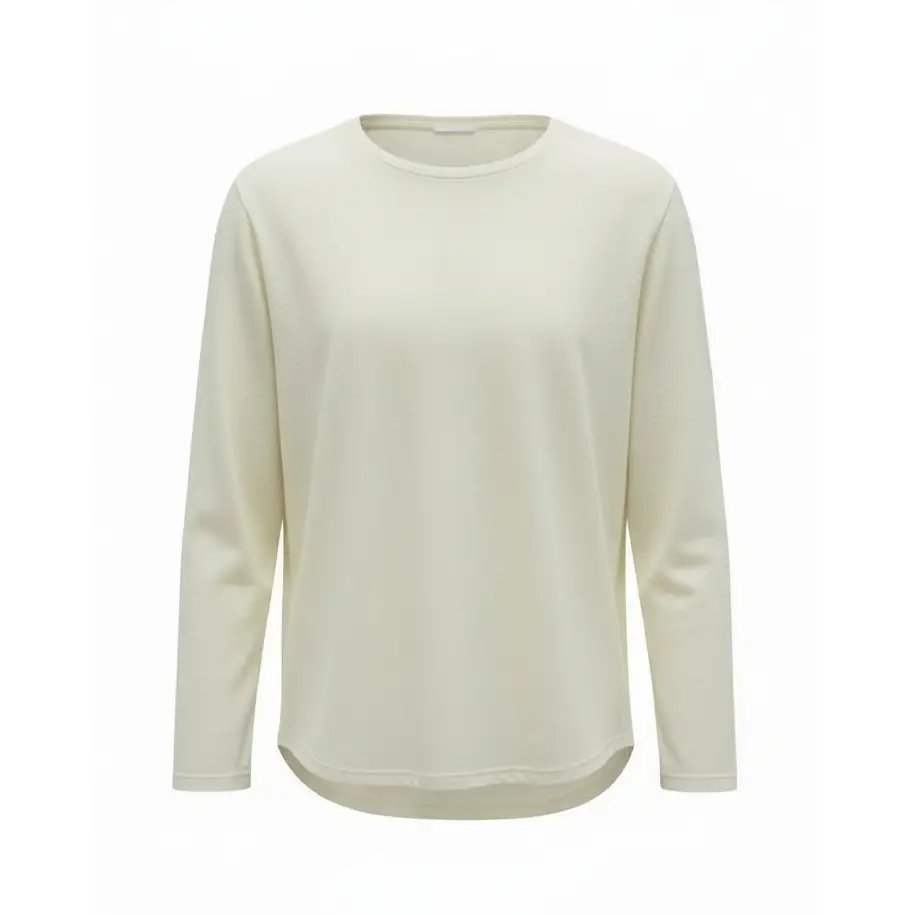 Hemp and organic cotton long leeve t-shirt in grey and white - Hemp Horizon