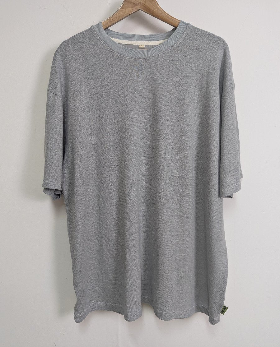 Grey_oversized_tee - Hemp Horizon