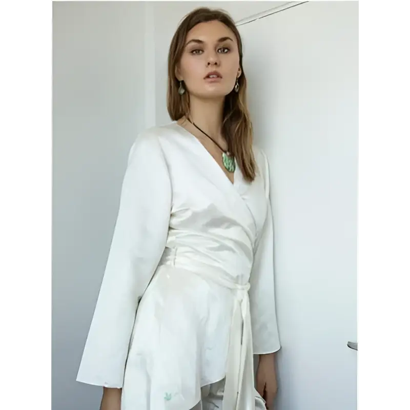 Hemp Silk Wrap Dress - Hemp Horizon