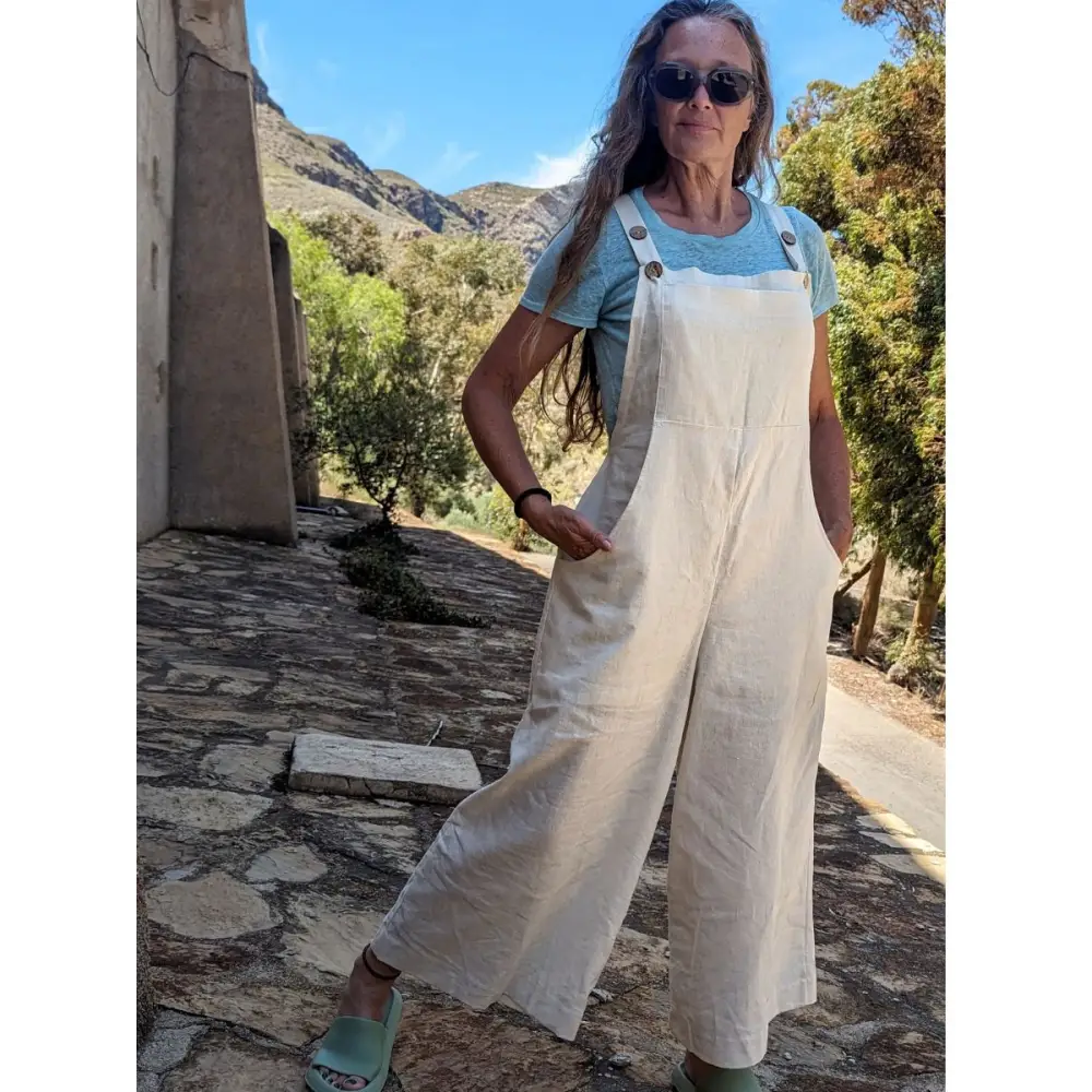 Natural hemp dungarees - Hemp Horizon