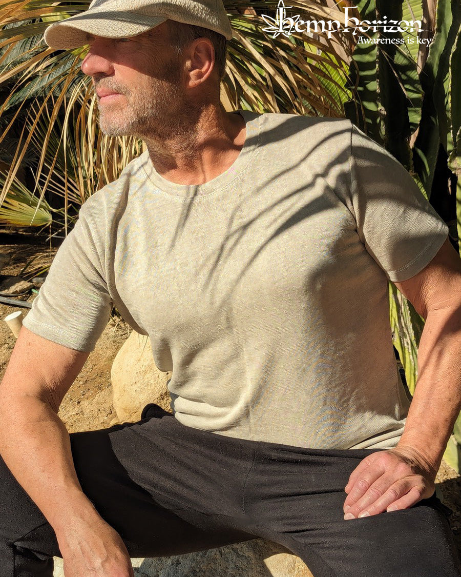 Luxury hemp natural tee - Hemp Horizon