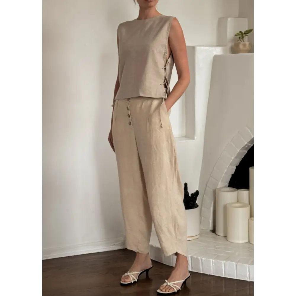 Summer loose trousers - Hemp Horizon