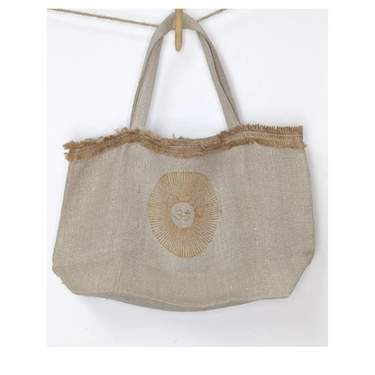 Hemp natural canvas tote with pocket - Hemp Horizon