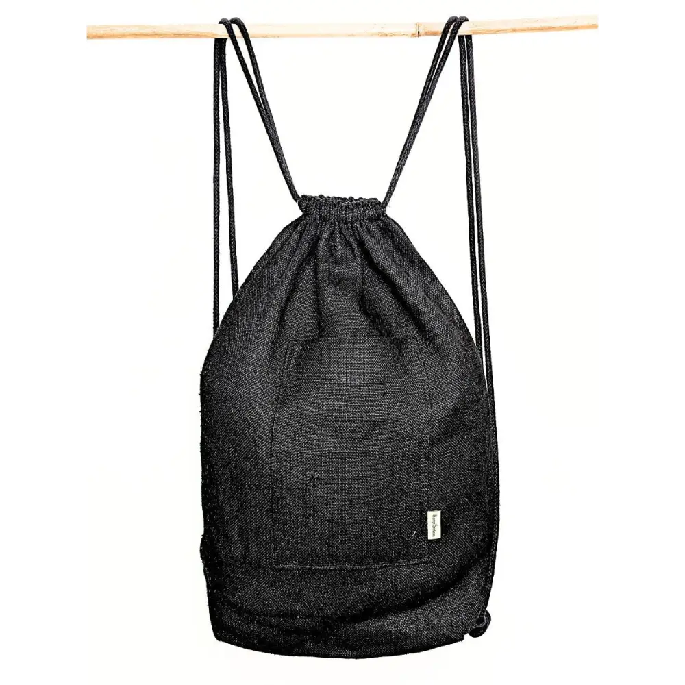 Musk hemp drawstring bag with pockets. – Hemp Horizon