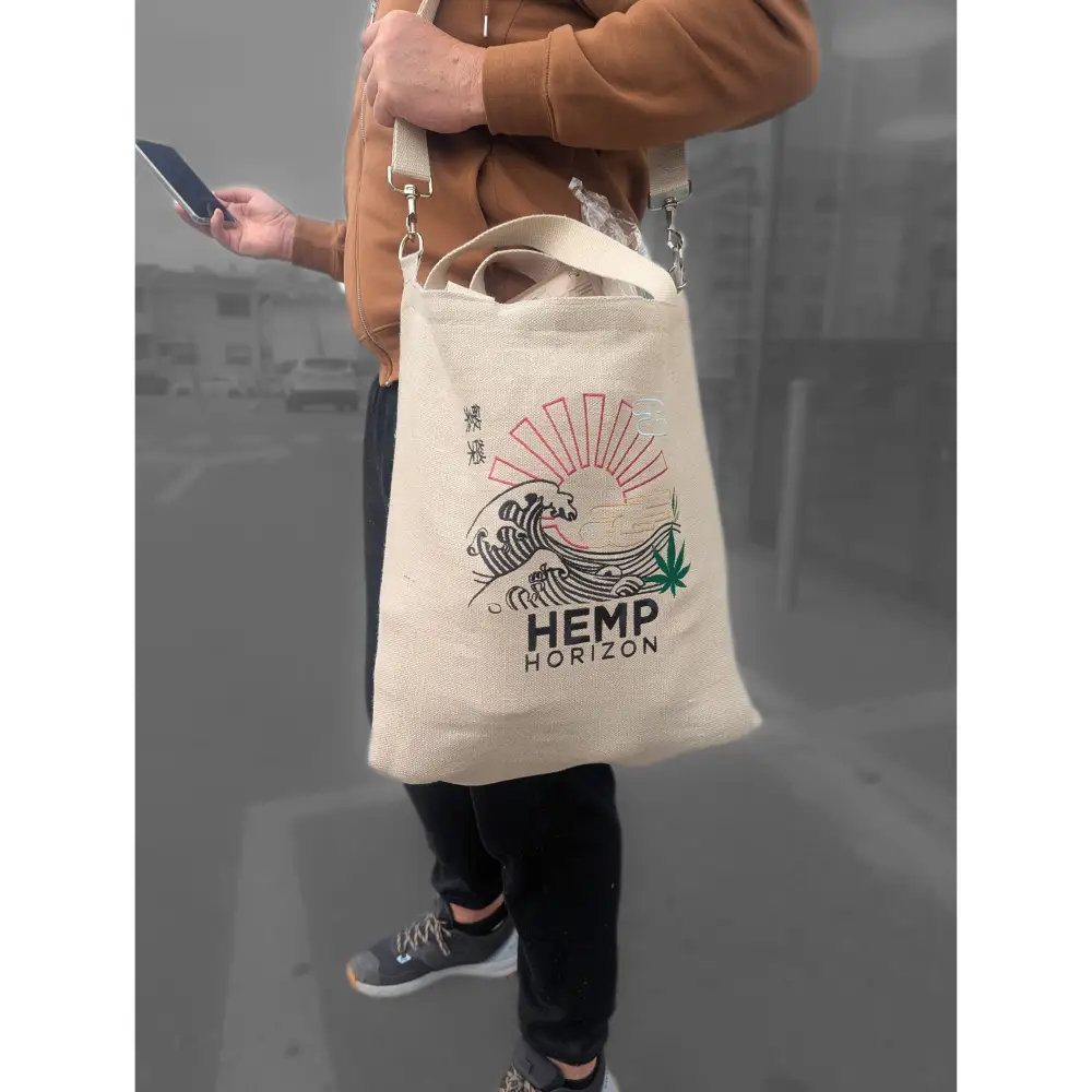 Hemp_Horizon_Embroidered_bag-with shoulder strap - Hemp Horizon