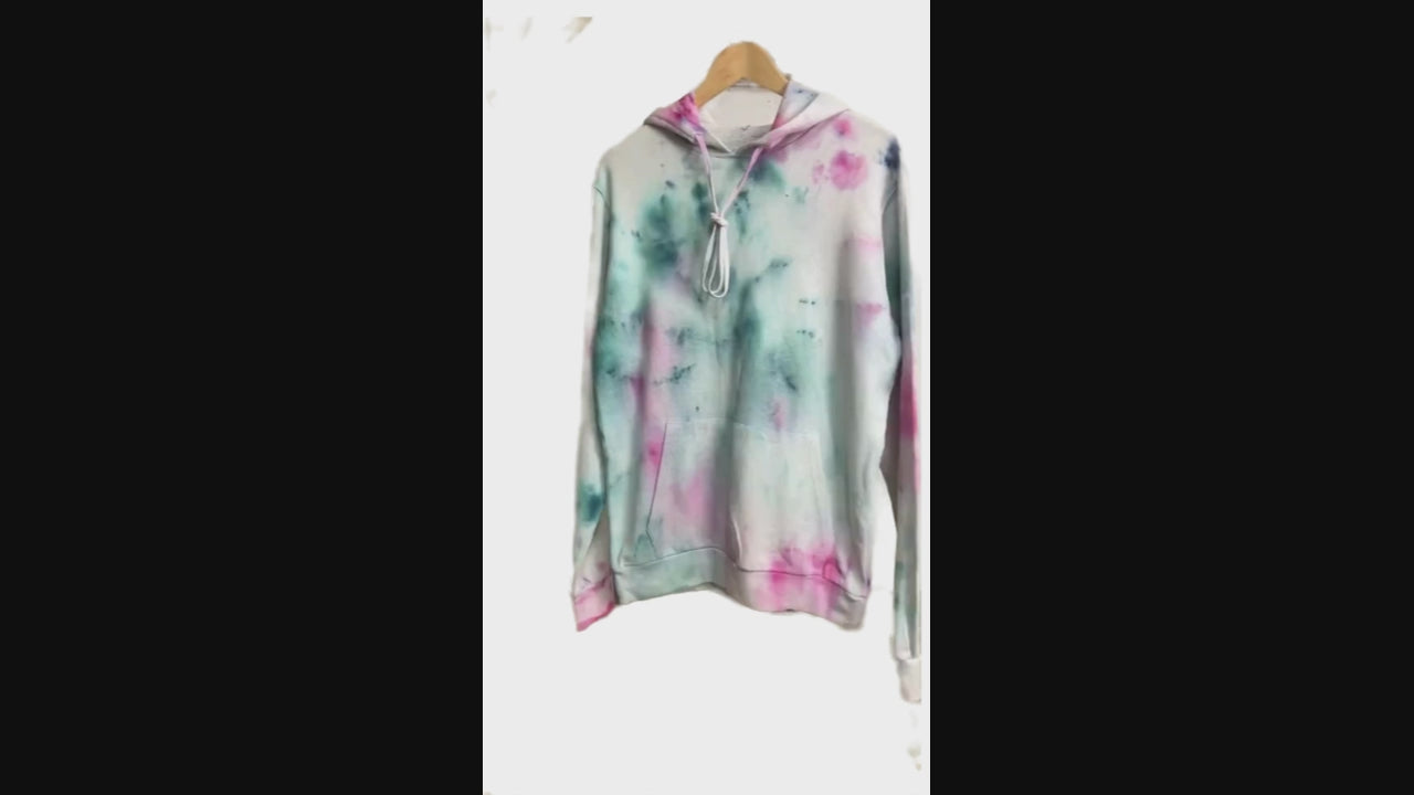 Ice dyed sweatshirt hoodie - Hemp Horizo