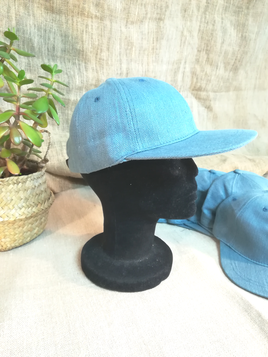Pure Hemp snapback - Blue twill - Hemp Cap