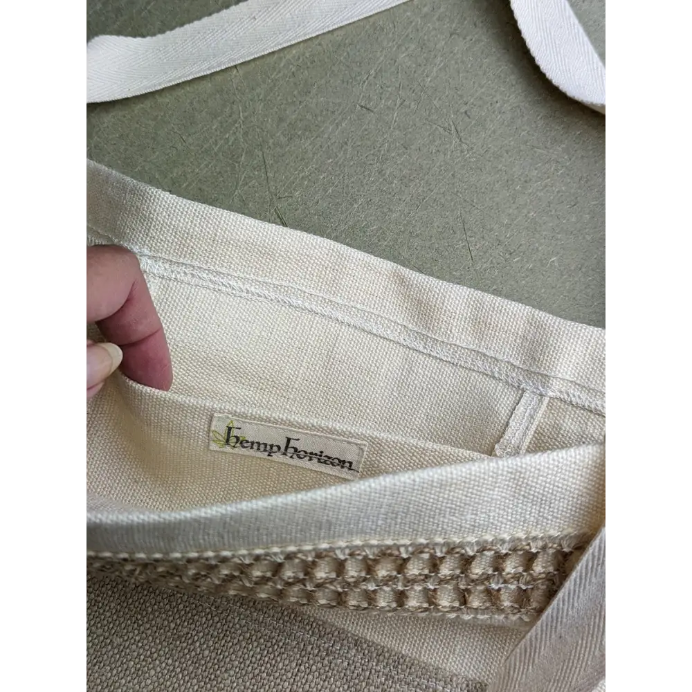 Hemp tote bag with pocket - Hemp Horizon