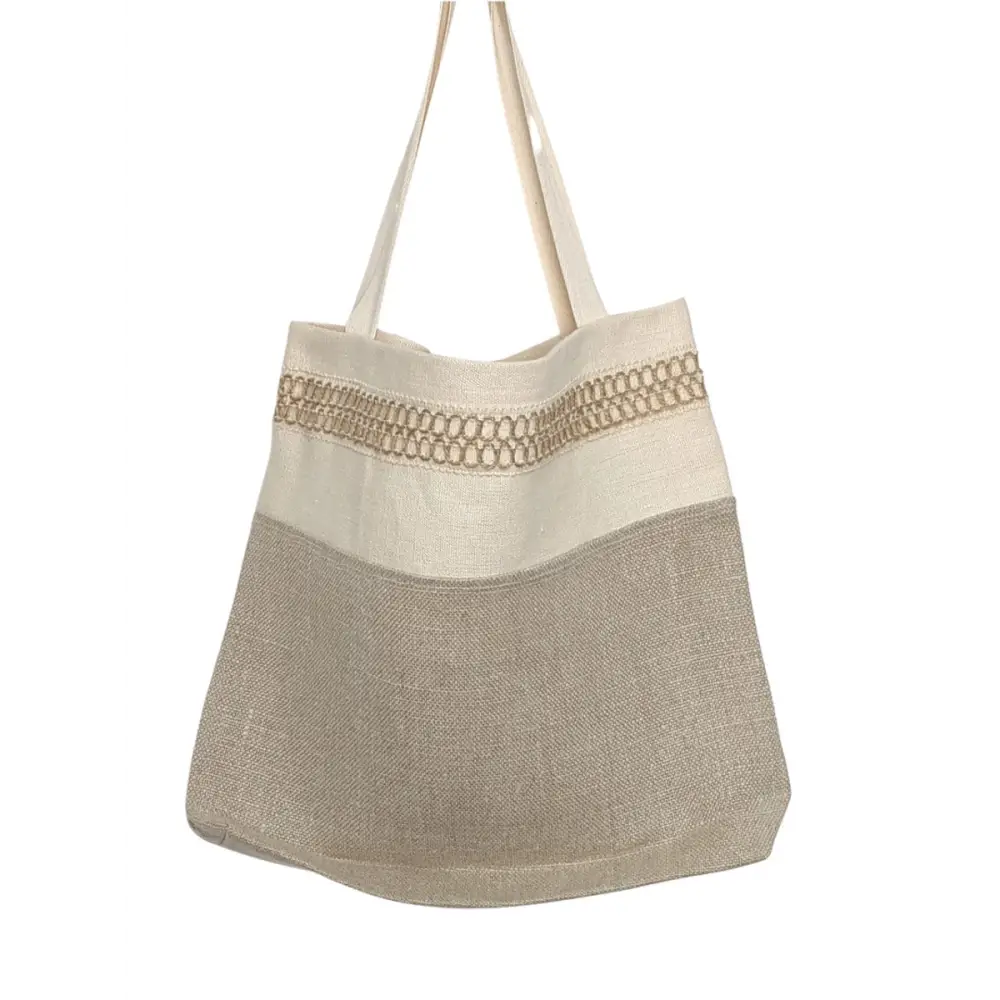Hemp 2 tone tote bag - Hemp Horizon