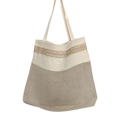 Hemp 2 tone tote bag - Hemp Horizon
