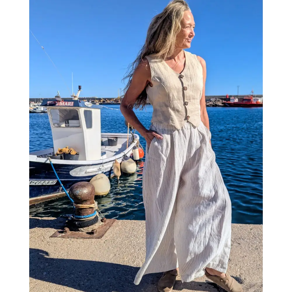 Hemp striped trousers - Hemp Horizon