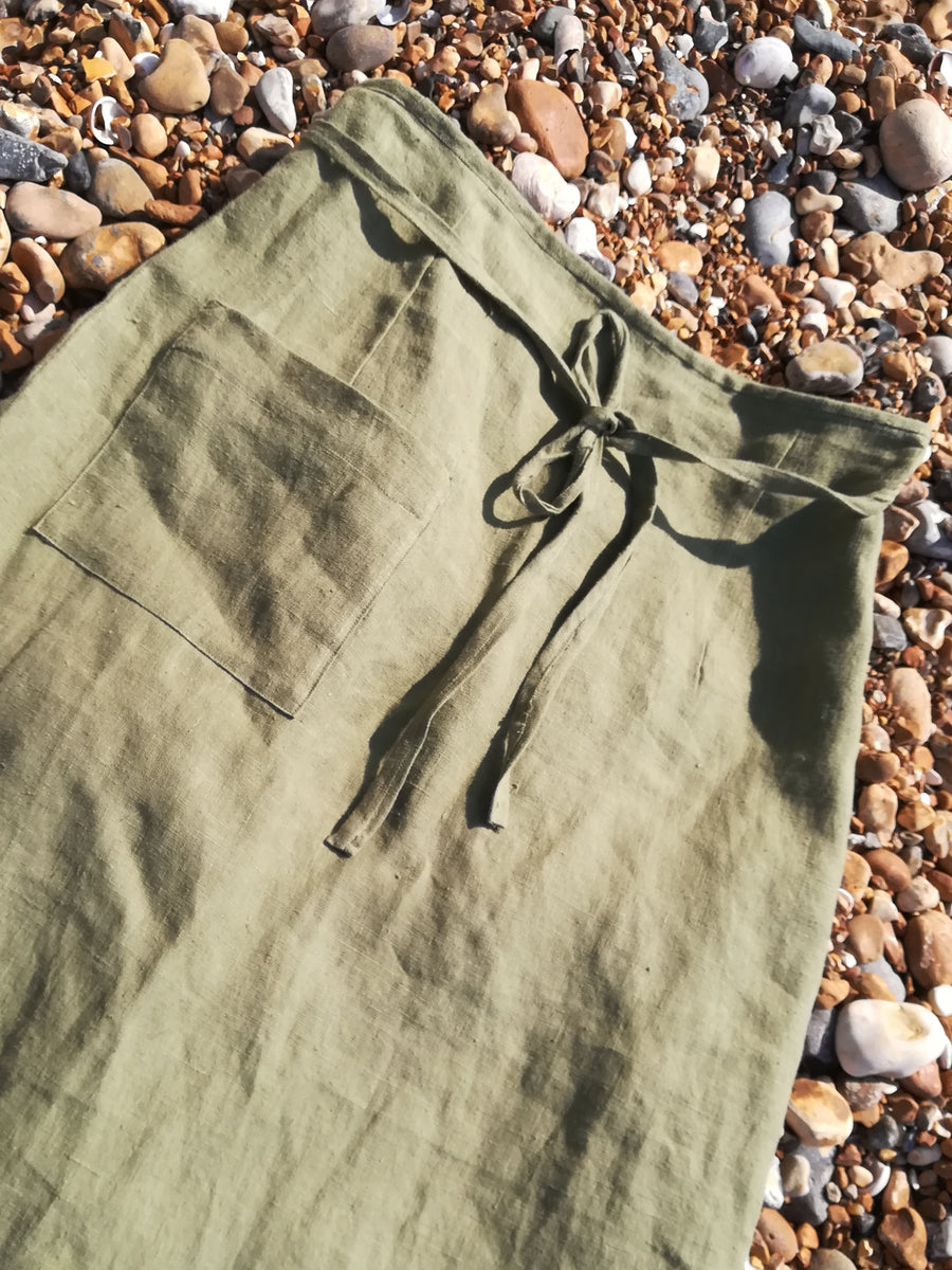 Linen shop skirt material