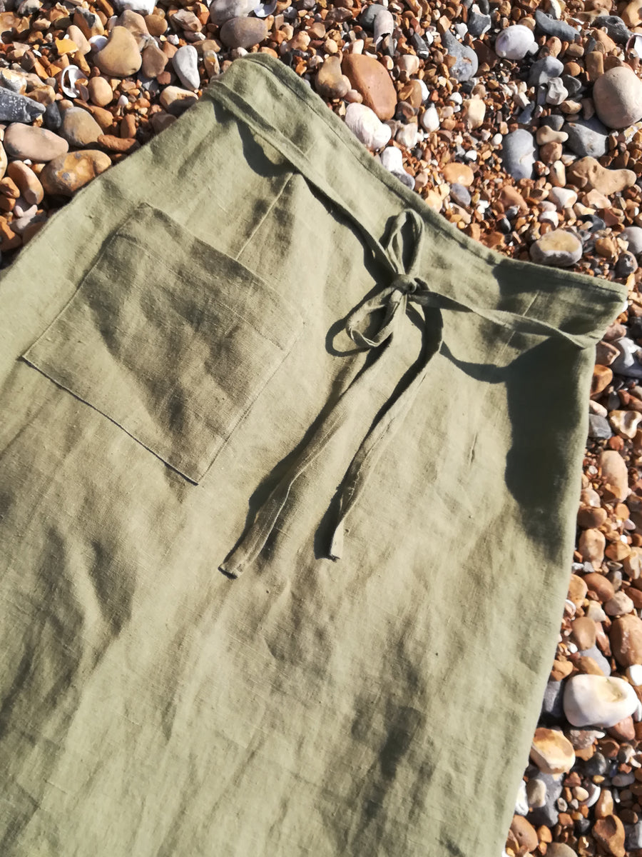 Hemp Linen wrap-over skirt - Hemp Horizon