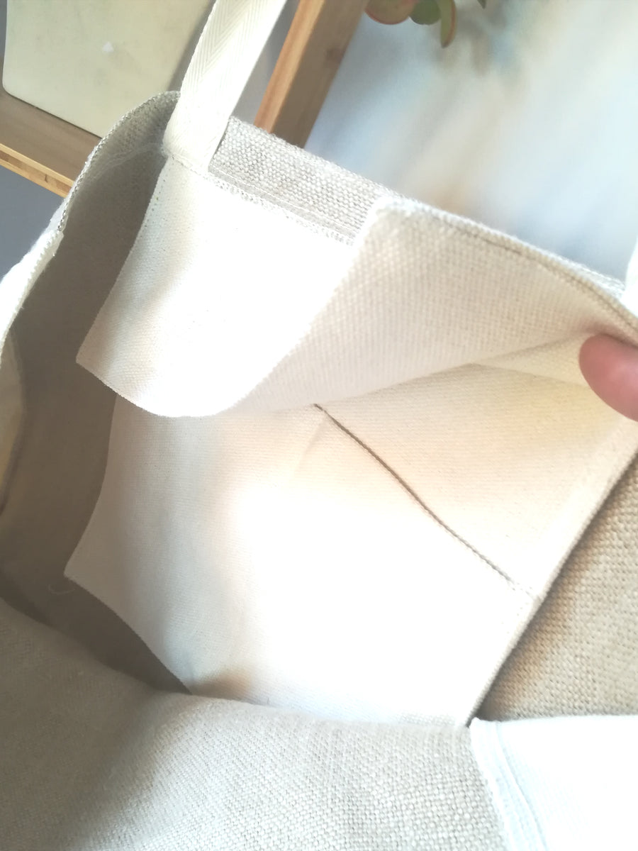 Hemp tote bag with pocket - Hemp Horizon