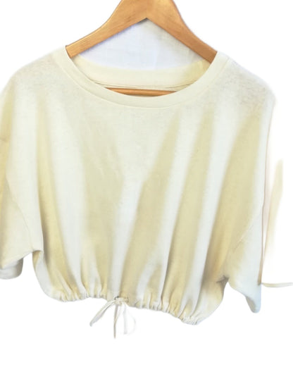 Hemp organic cotton bubble top in natural - Hemp Horizon