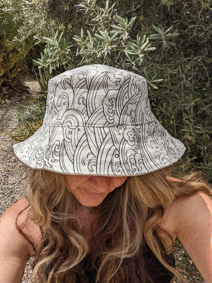 Hemp reversible bucket hat - Hemp Horizon