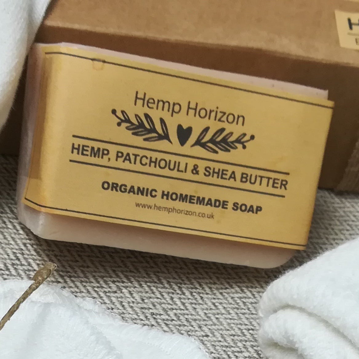 Hemp oil, shea butter, patchouli oil soap - Hemp Horizon