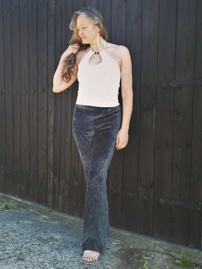 Hemp Bamboo velour flared pants - Hemp Horizon