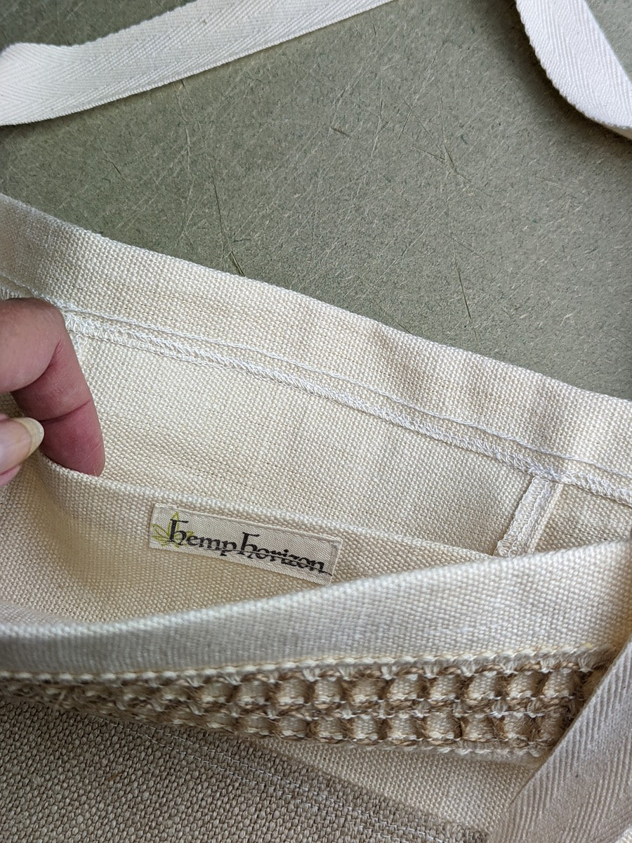 Hemp tote bag with pocket - Hemp Horizon