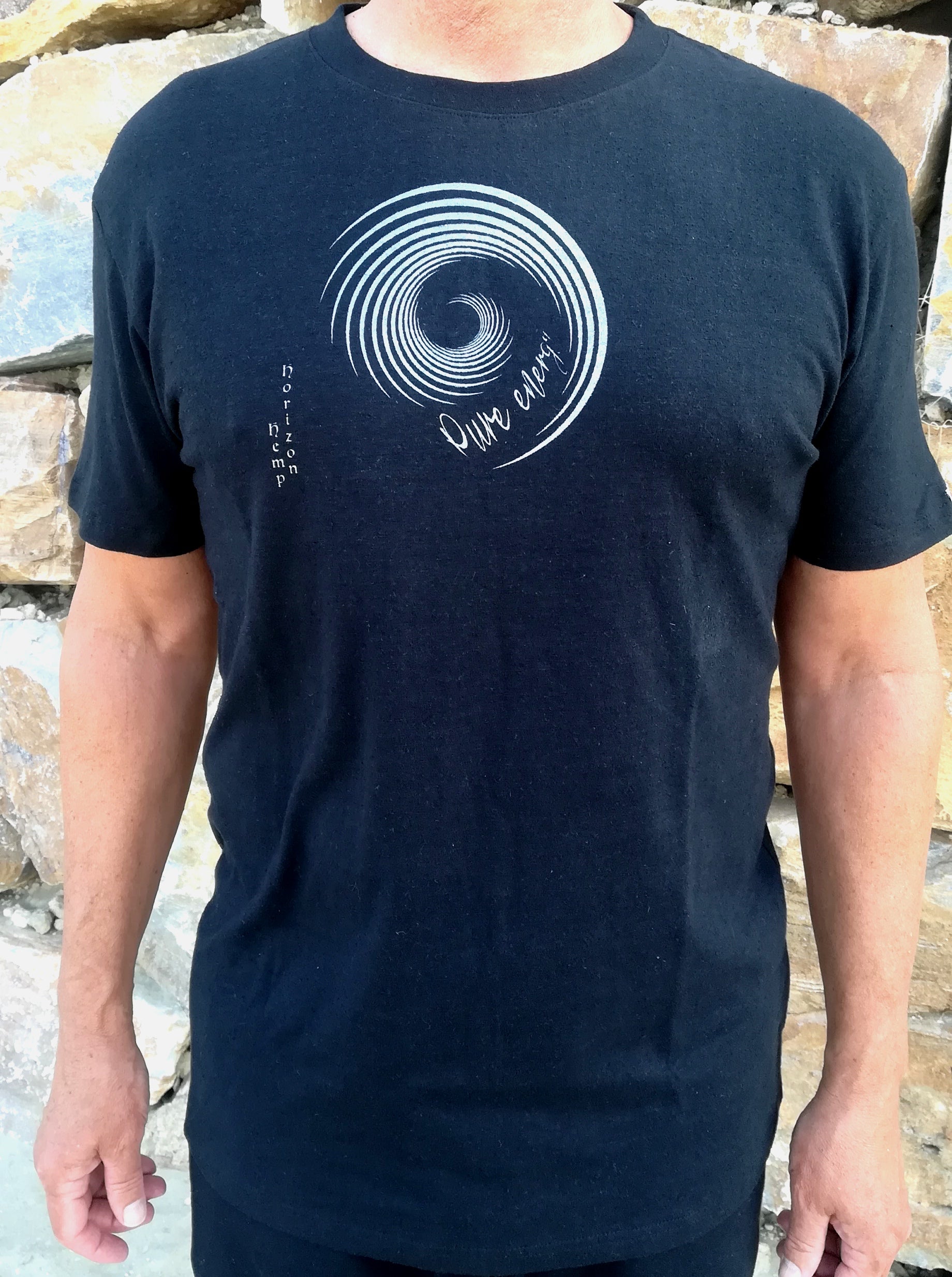 Hemp Organic Cotton T'shirt With Pure Energy Print - Hemp Horizon
