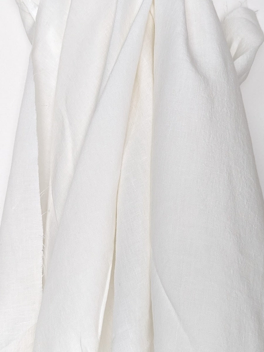 Hemp linen dress in natural white - Hemp Horizon