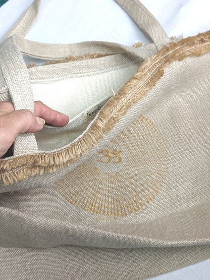 Hemp tote with pocket - Hemp Horizon