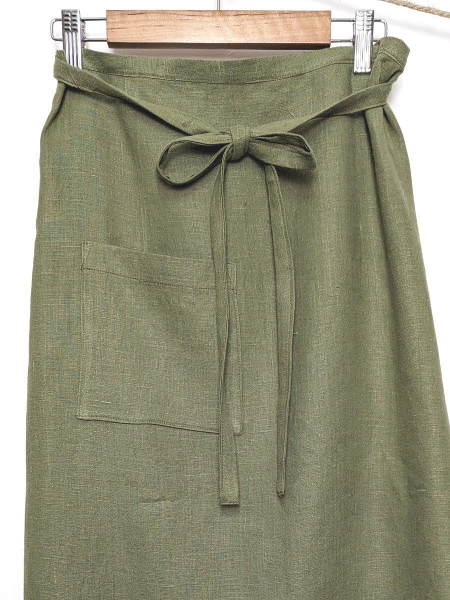 Hemp linen wrap skirt -Hemp Horizon